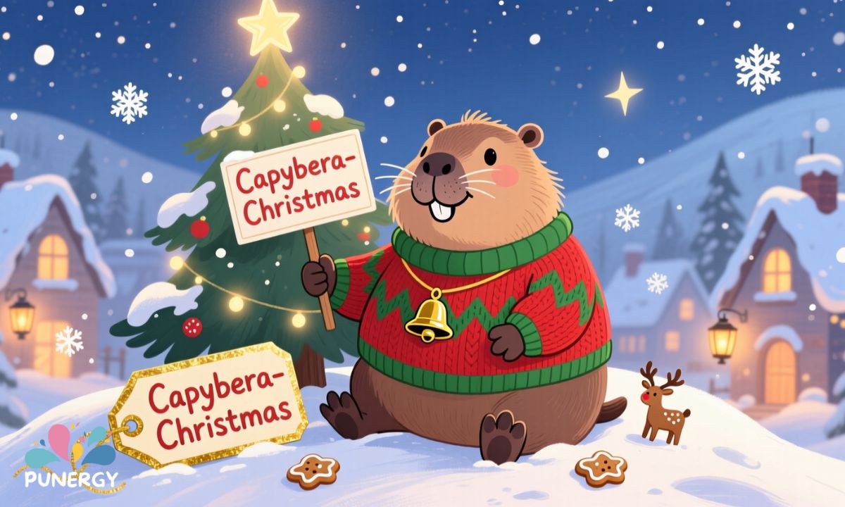 Capybara Christmas Puns Capybara Christmas Puns
