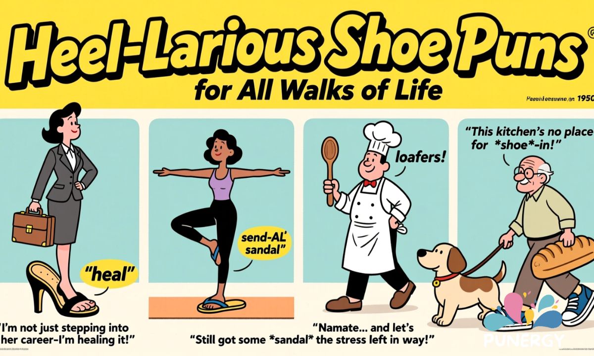 Heel-Larious Shoe Puns for All Walks of Life Heel-Larious Shoe Puns for All Walks of Life