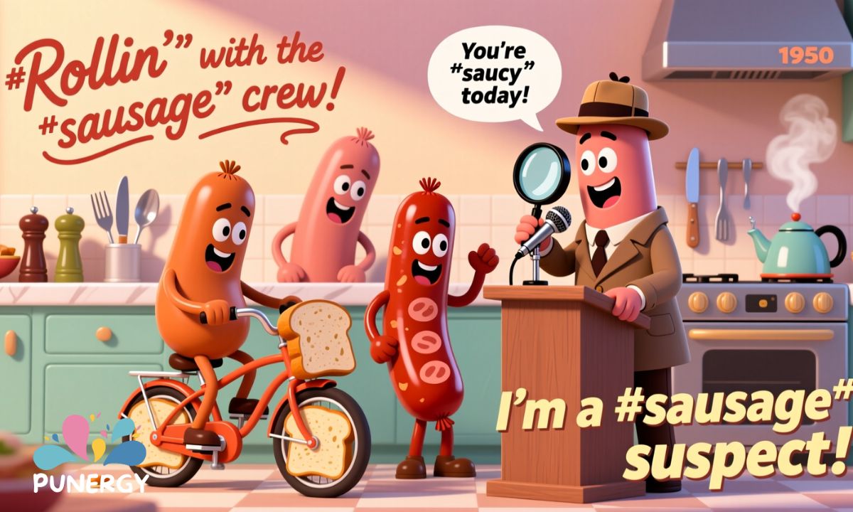 Humorous Sausage Puns for the Social Media