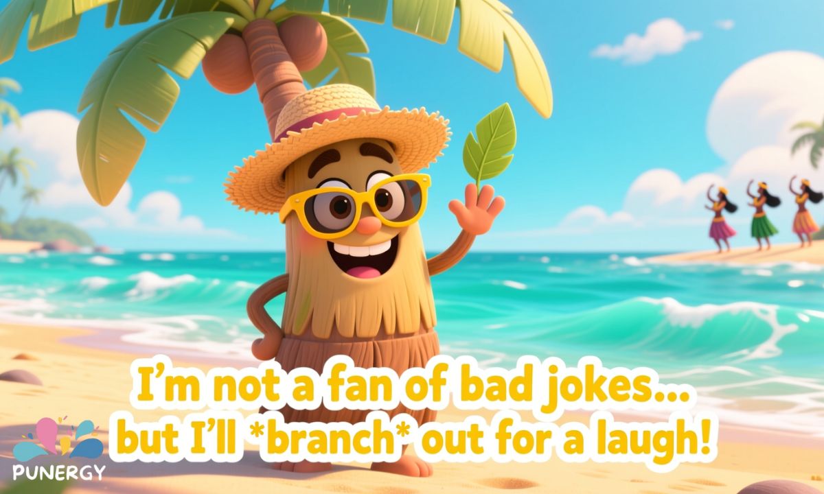 Playful Palm Tree Joke Captions