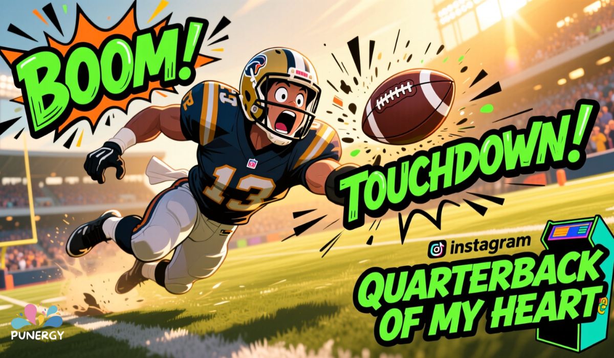 Football Puns Captions for Social Media Touchdowns