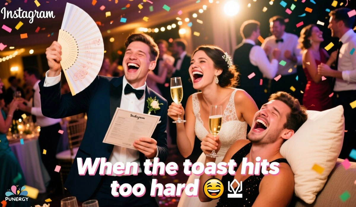 Funny Wedding Guest Captions for Instagram