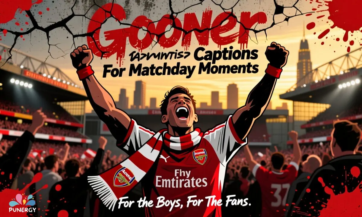 Gooner Captions For Matchday Moments