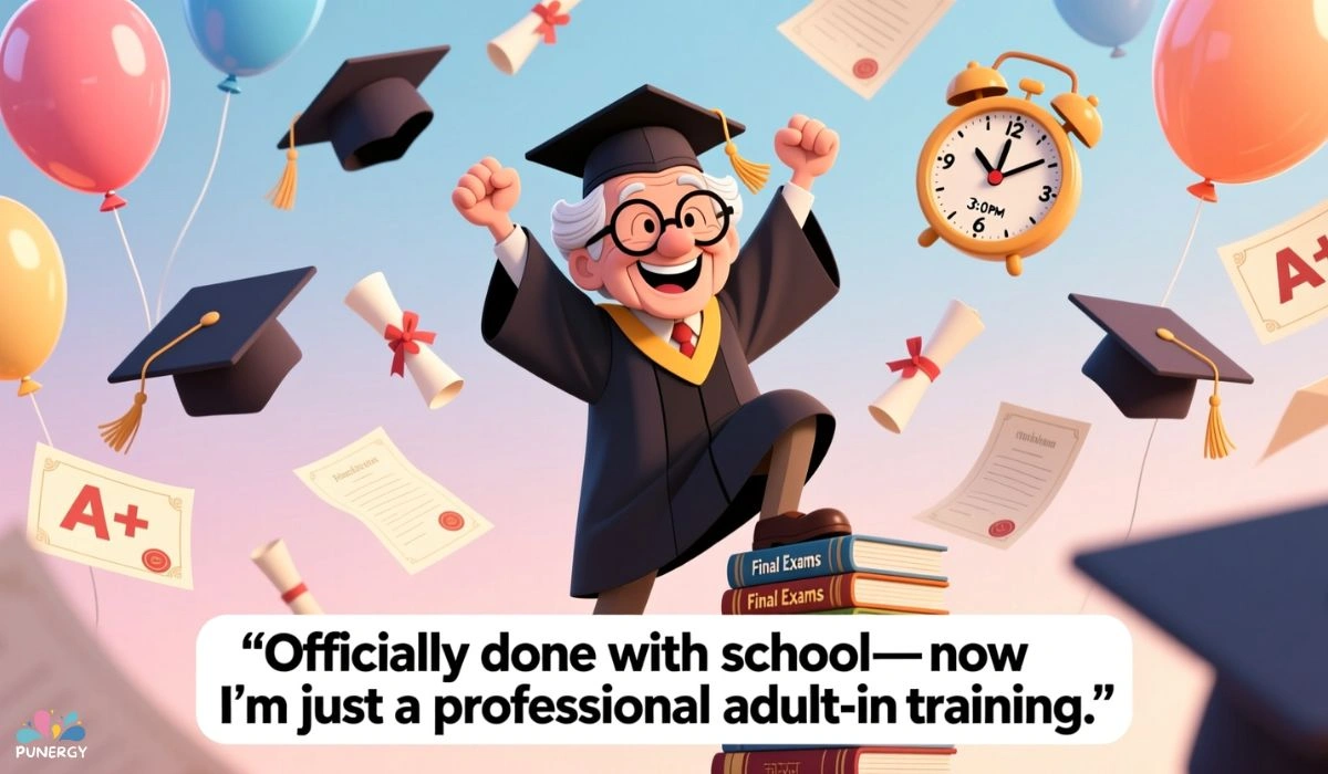 Humorous Senior Sunday Instagram Captions for Graduation Humor