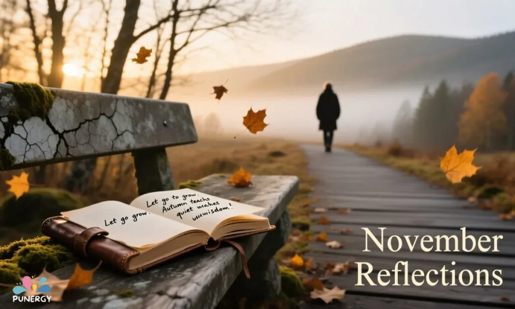November captions about change and reflection