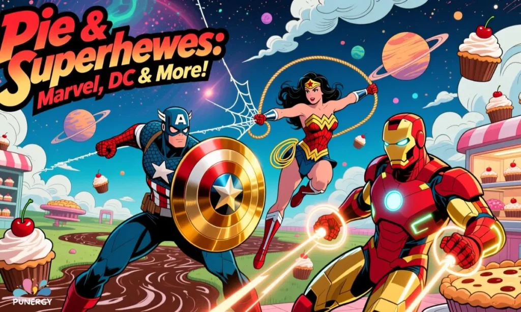 Pie & Superheroes Marvel, DC & More!