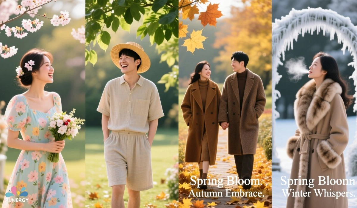 Seasonal Wedding Guest Captions