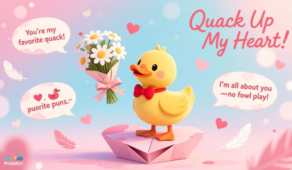 Valentine’s Day Duck Puns (Love-Themed Duck Jokes)