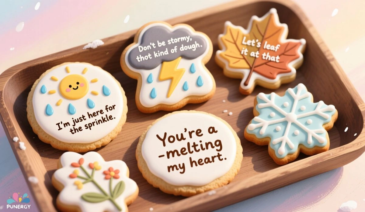 Weather-Related Cookie Puns for Every Season