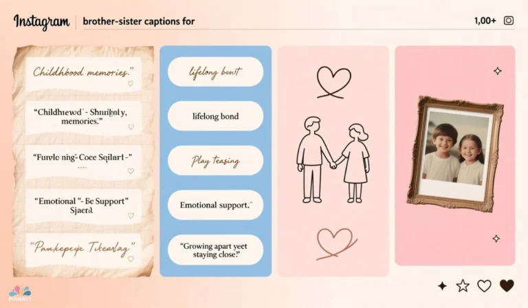 1000+ Heartfelt Brother Sister Captions for Instagram