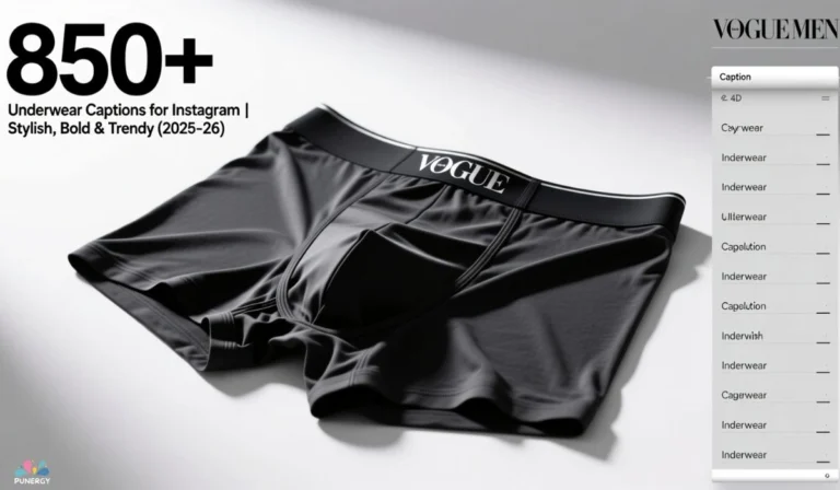 850+ Underwear Captions for Instagram Stylish, Bold & Trendy (2025-26)
