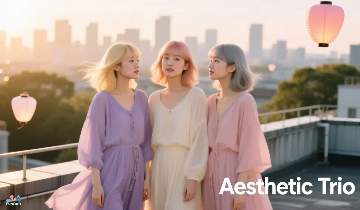 Aesthetic Trio Captions