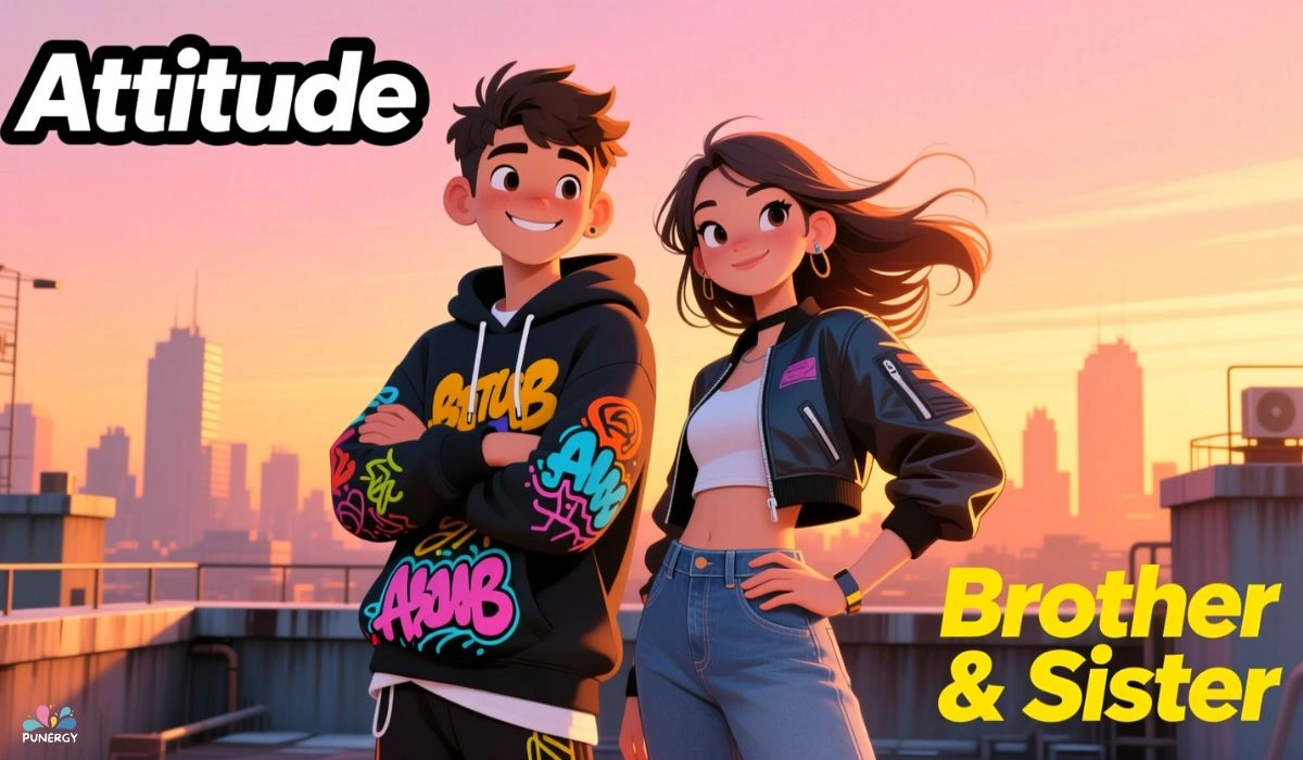 Attitude Brother Sister Captions for Instagram