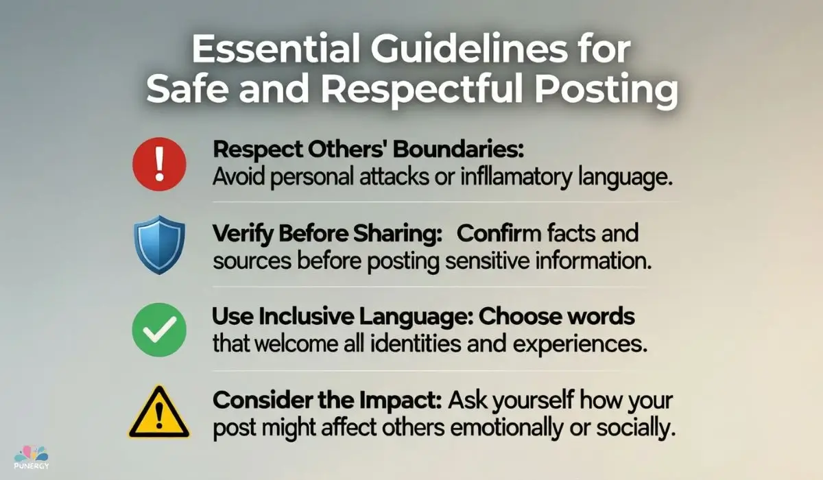 Essential Guidelines for Safe and Respectful Posting