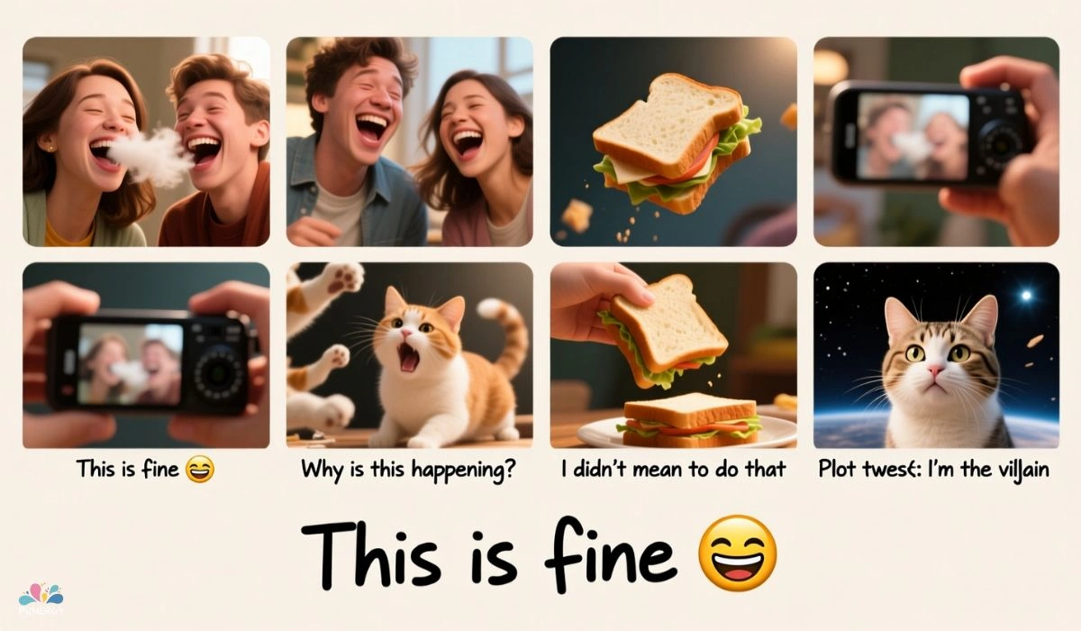 Funny photo dump captions