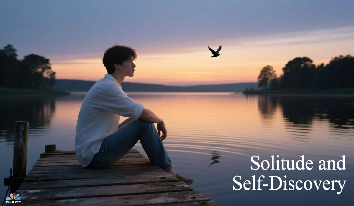 Solitude and Self-Discovery Alone Captions
