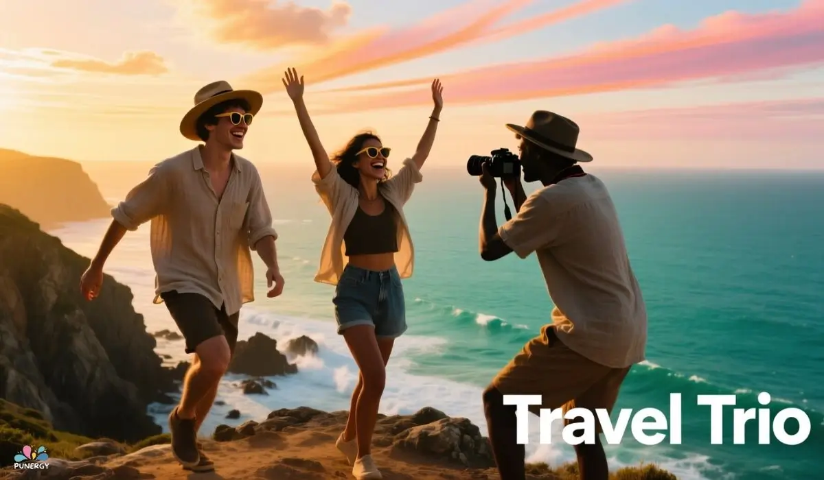 Travel Trio Captions