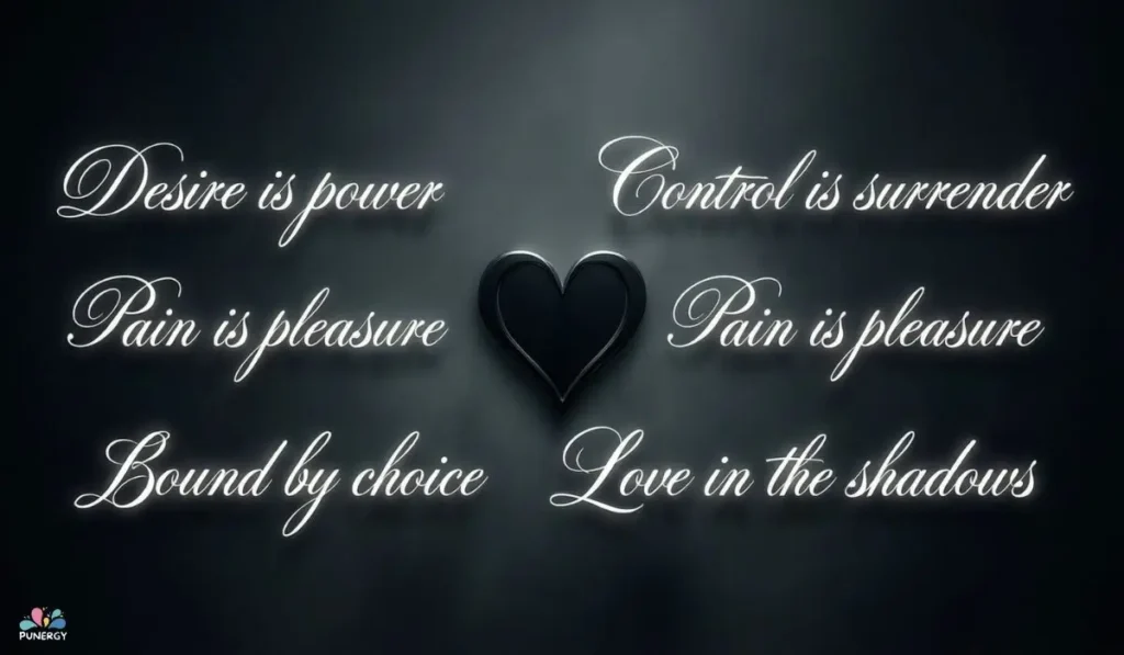 Aesthetic BDSM Captions