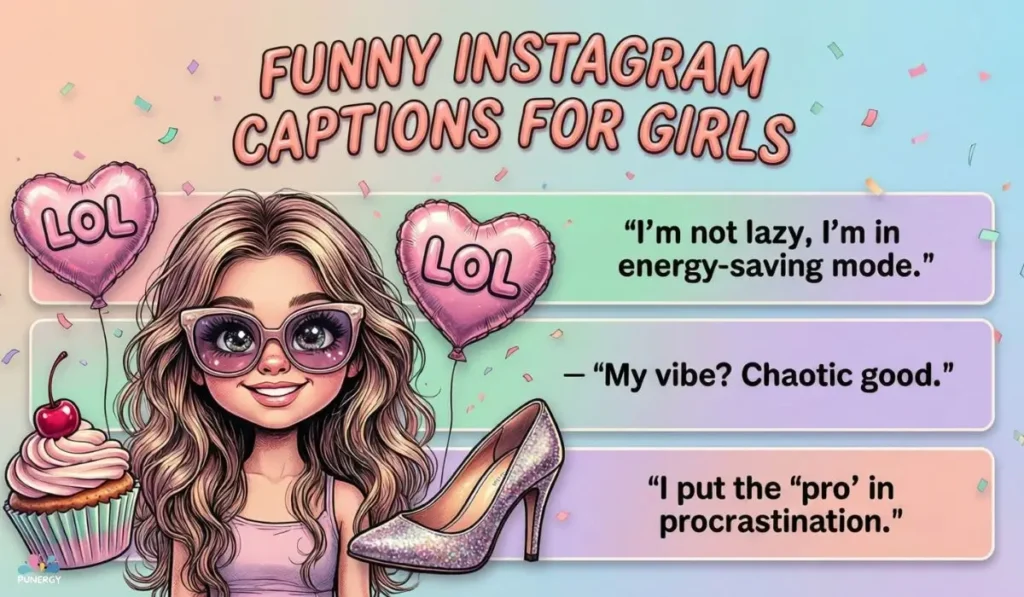 Funny Instagram Captions for Girls